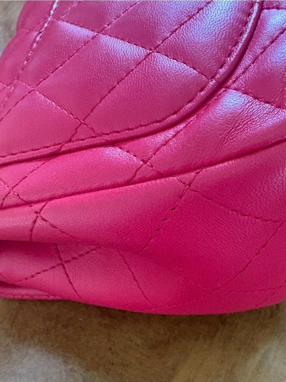 CHANEL Raspberry Pink Quilted Lambskin Classic Mini Flap